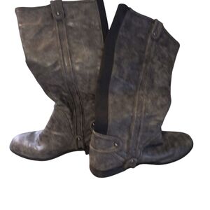 Women's Distressed Gray Boots